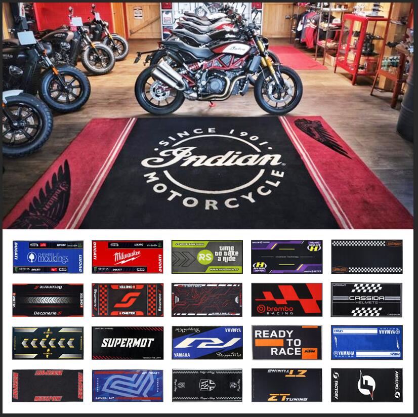 Indian motorcycle mat and custom brand examples