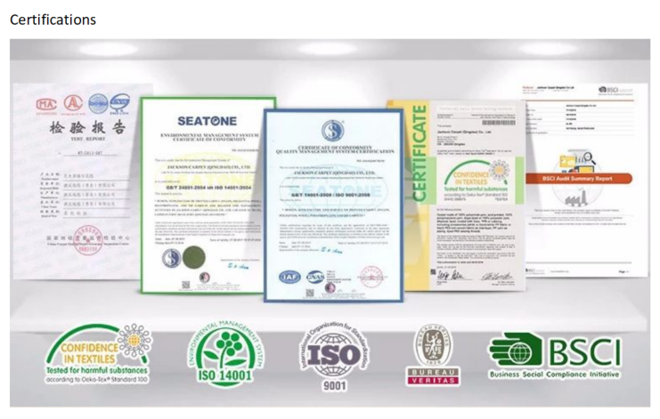 Certification and audit documents supplied by Mattenza