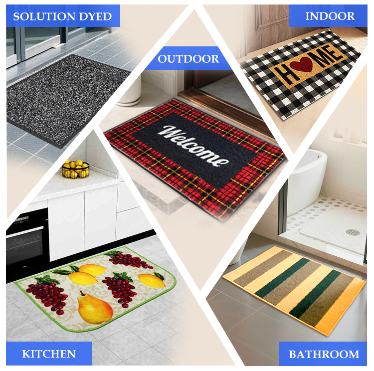 Inkjet Printed Entrance Doormat — Nylon & Rubber – Backing