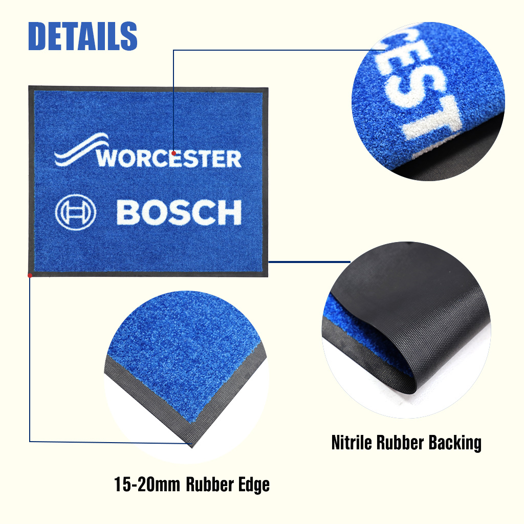 Commercial Entry Welcome Mat — Printed Outdoor Nylon Logo Floor Mat – Lifestyle