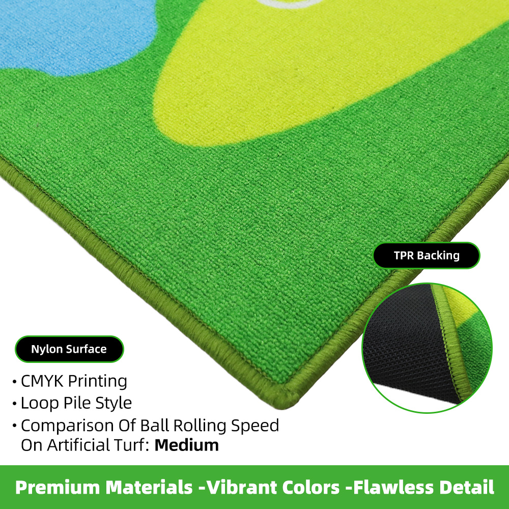 Golf Putting Practice Mat – Nylon surface, TPR backing